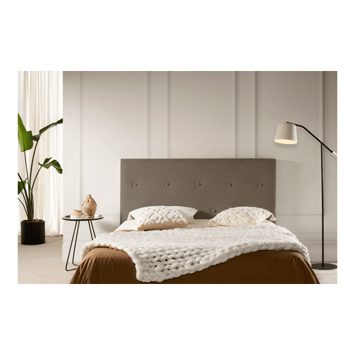 Cabeceira Estofada VENICE Aqualine 220x115x12 cm - CHOCOLATE - Moonia
