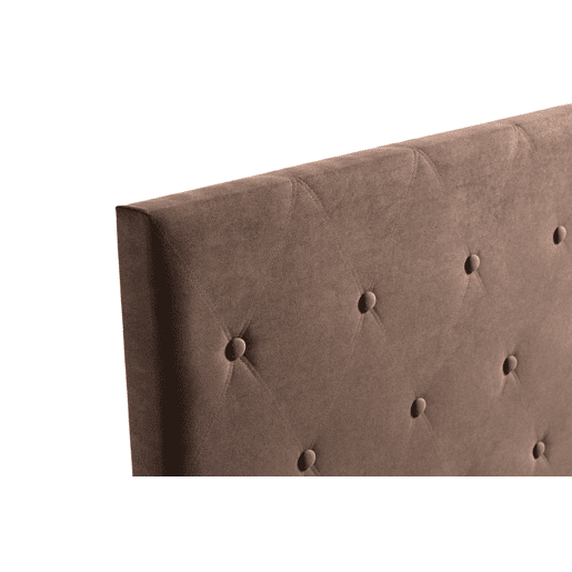Cabeceira Estofada VENICE Aqualine 220x115x12 cm - CHOCOLATE - Moonia