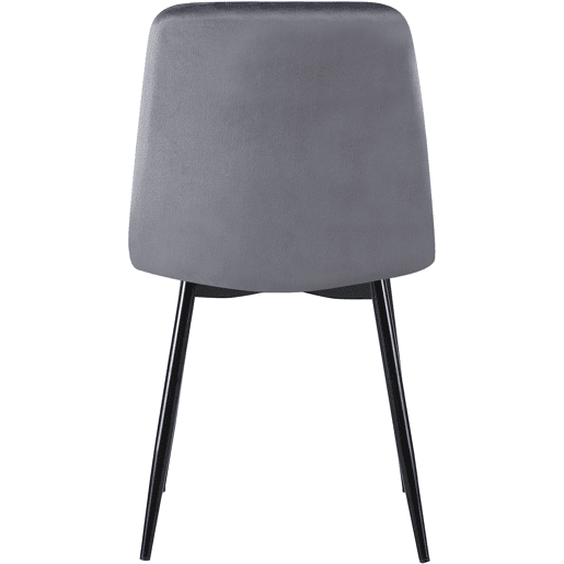 Silla De Comedor Dijon Terciopelo Gris oscuro 53X45X88 cm