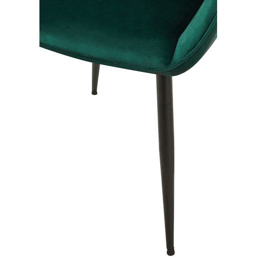 Silla de comedor Vessa Terciopelo Verde 63X52X82 cm