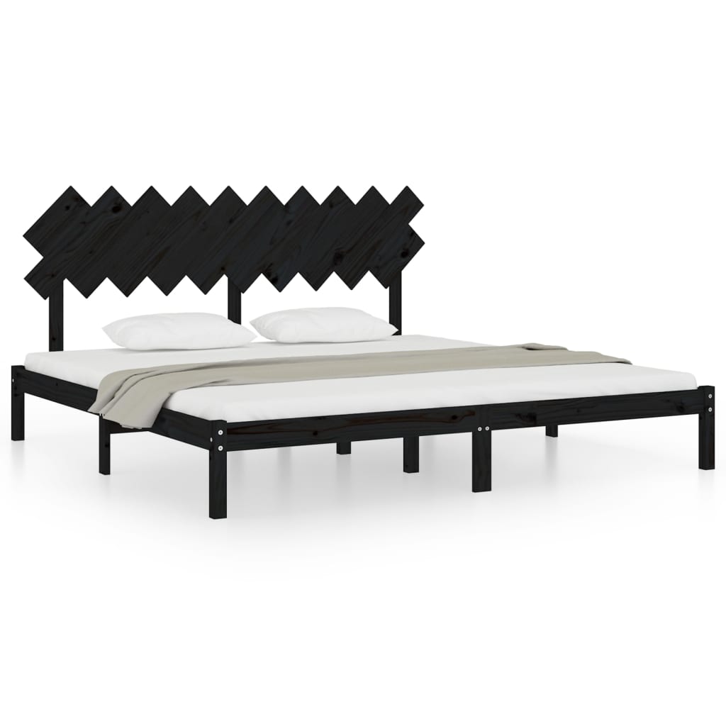 Estructura de cama 200x200 Negro