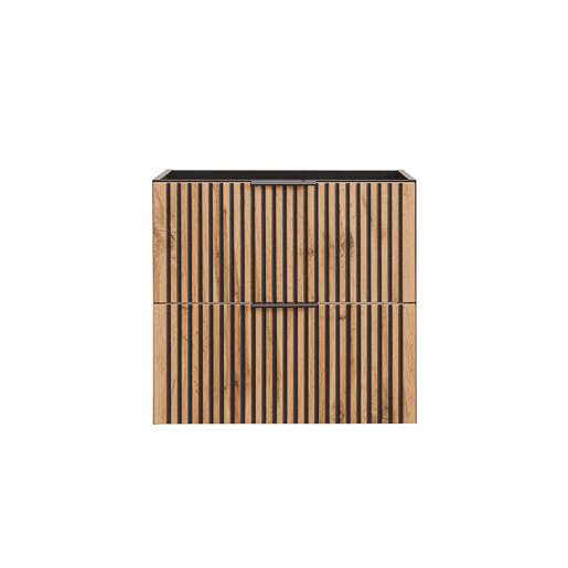 Móvel sob-lavatório 60cm Gaia Madeira e Preto