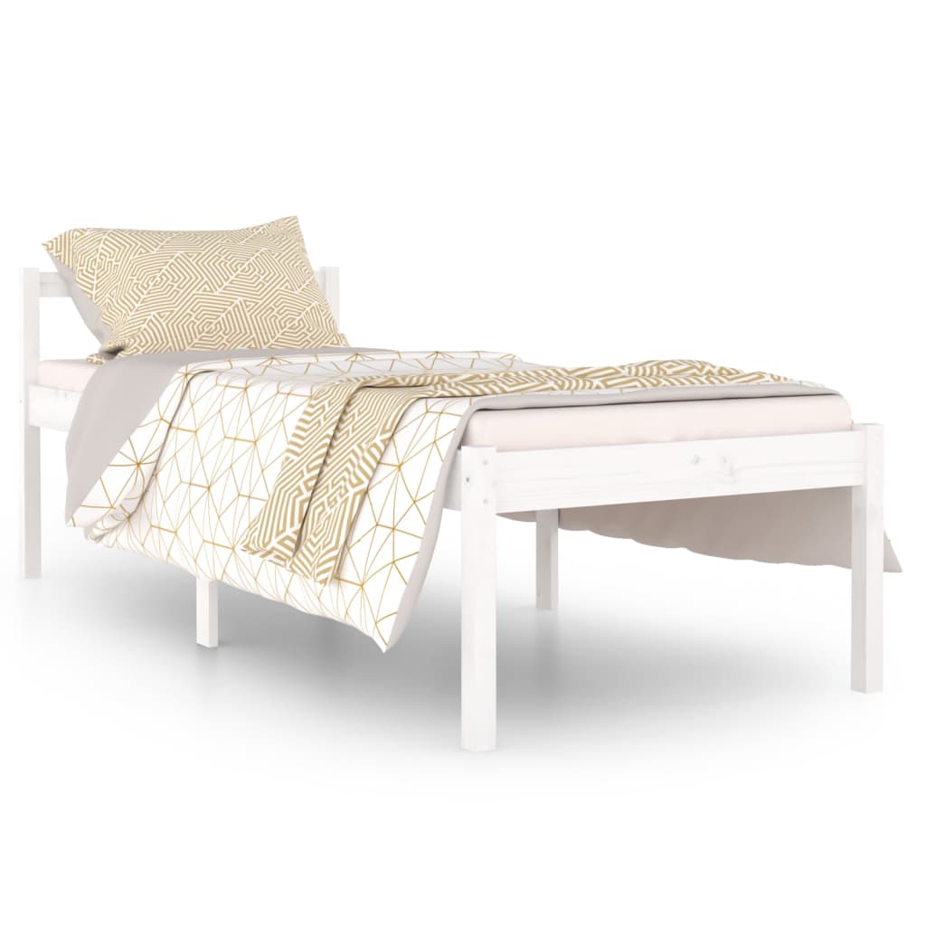 Estructura de cama 75x190 Blanco