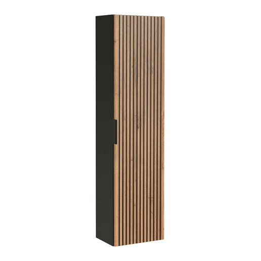 Conjunto móvel lavatório duplo 120cm e coluna Gaia Madeira Conjunto móvel lavatório duplo 120cm e coluna Gaia Madeira