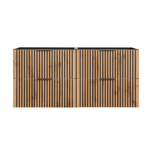 Móvel de toucador 120cm Gaia Madeira e Preto
