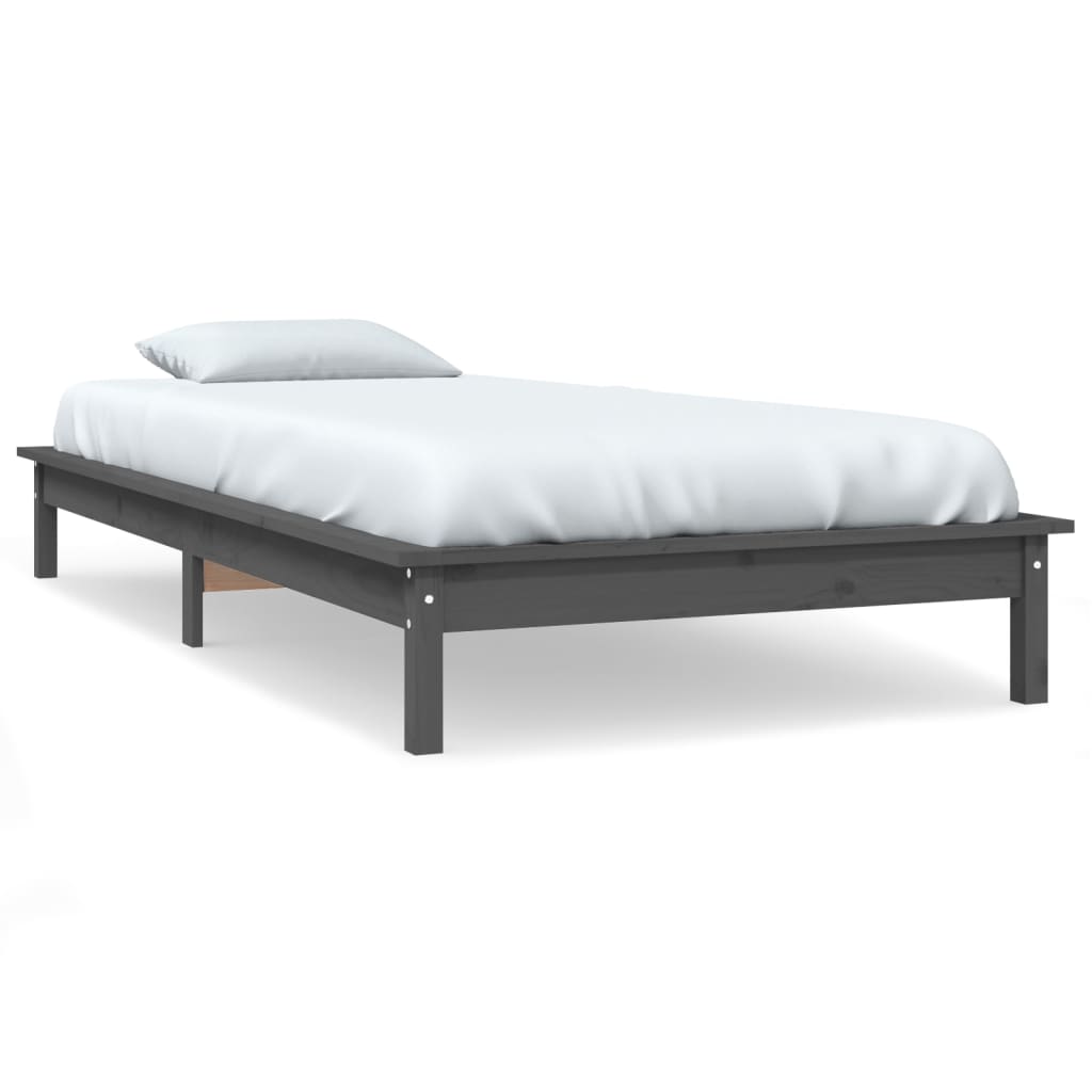 Estructura de cama 90x200 Gris