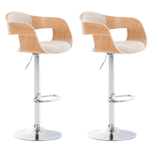 Conjunto de 2 bancos Kingston En Tela 102x50x48 cm