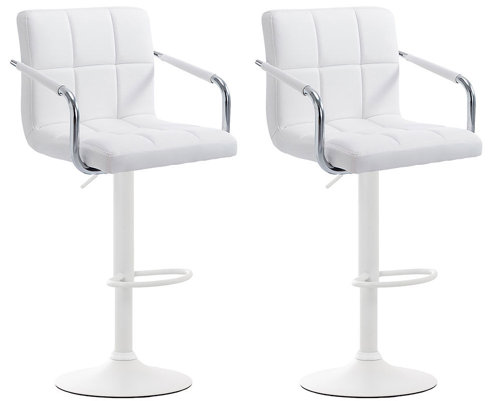 Set de 2 taburetes lucy v2 en simil cuero 112x54x46 cm