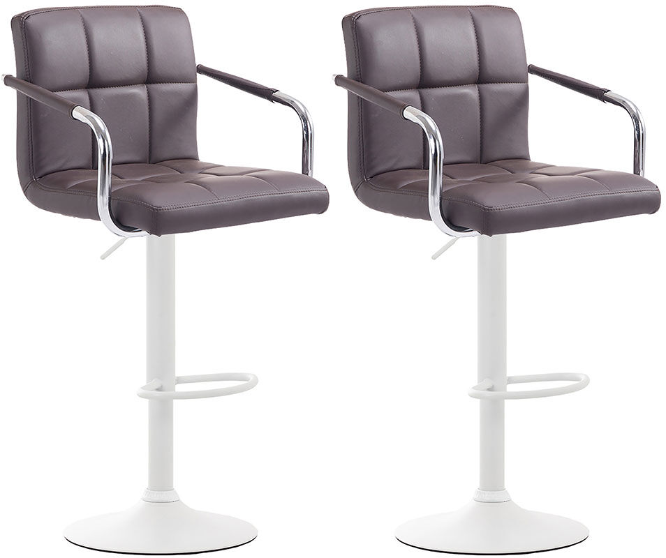 Set de 2 taburetes lucy v2 en simil cuero 112x54x46 cm