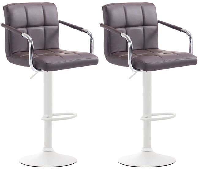 Set de 2 taburetes lucy v2 en simil cuero 112x54x46 cm