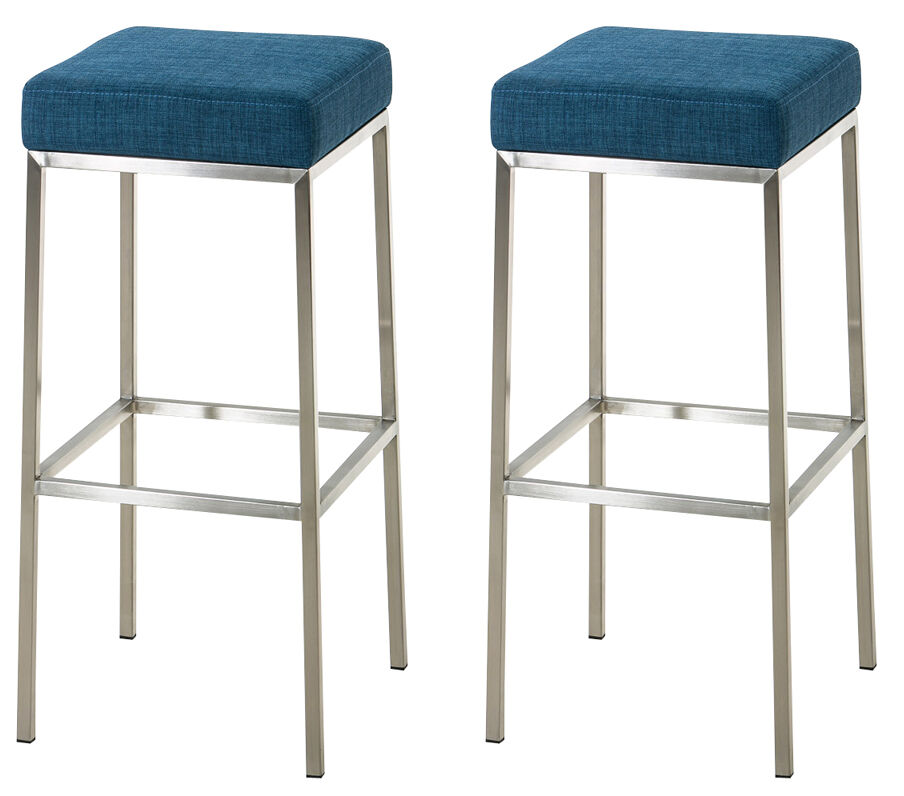 Set de 2 taburetes montreal en tela 85x37x37 cm