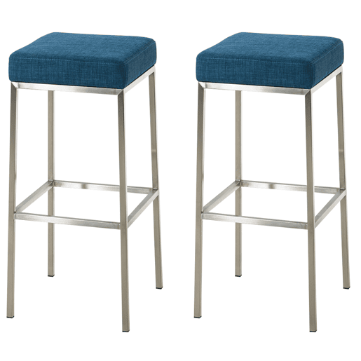 Conjunto de 2 bancos de pano Montreal 85x37x37 cm