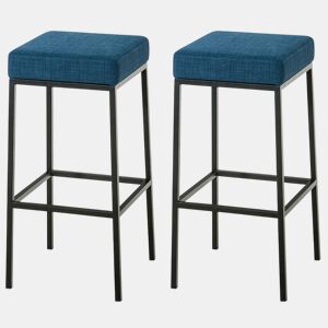 Conjunto de 2 bancos de pano Montreal 85x37x37 cm