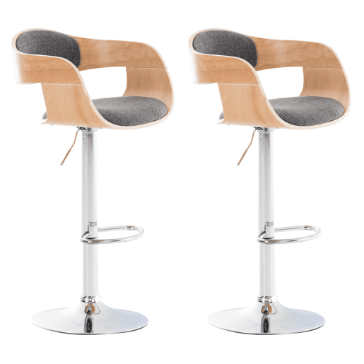 Conjunto de 2 bancos Kingston En Tela 102x50x48 cm