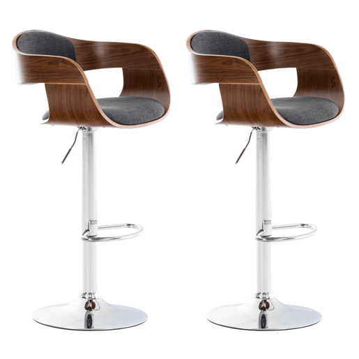 Conjunto de 2 bancos Kingston En Tela 102x58x48 cm
