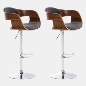 Conjunto de 2 bancos Kingston En Tela 102x58x48 cm