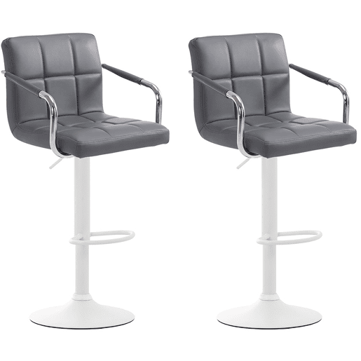 Conjunto de 2 bancos Lucy V2 112x54x46 cm em couro Simil