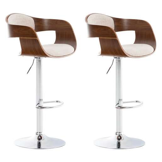 Conjunto de 2 bancos Kingston En Tela 102x58x48 cm