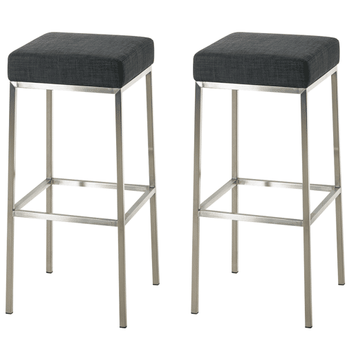 Conjunto de 2 bancos de pano Montreal 85x37x37 cm