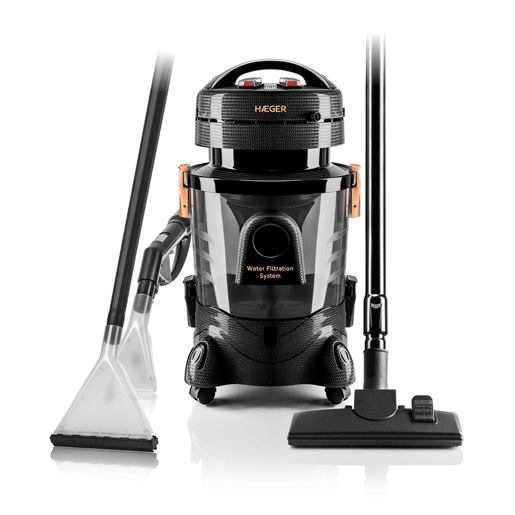 Máquina de Lavagem Multifunções HAEGER Aquaclean Pro - Lavagem de Carpetes e Estofos, Filtro de Água