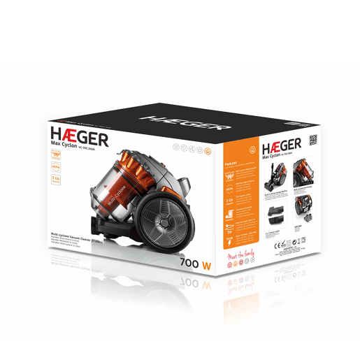 Aspirador sem saco MAX CYCLON - 700W Aspirador sem saco MAX CYCLON - 700W