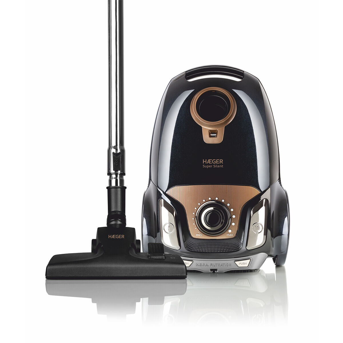 Aspirador con Bolsa HAEGER SUPER SILENT - 750W