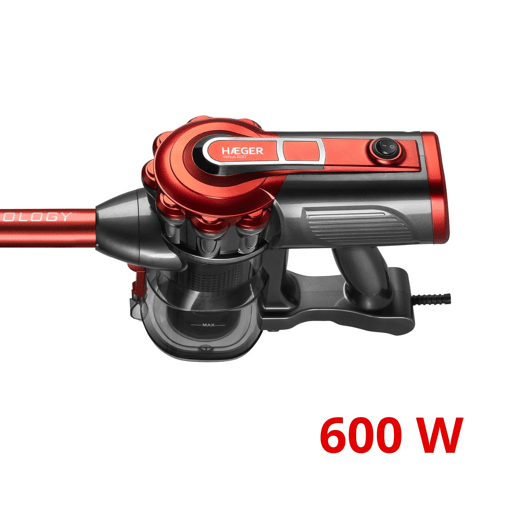 Aspirador Vertical HAEGER Venus 600 - 0.6 L, 600W, Filtro Ciclónico