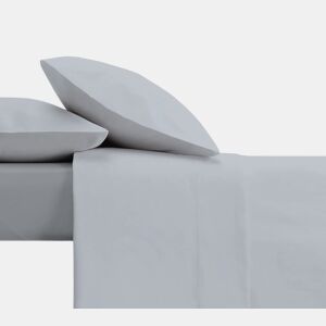 Conjunto de lençóis de design azul liso para cama de 180 cm Donegal Collections