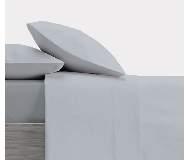 Juego de sábanas liso design azul cielo cama de 150/160cm donegal collections