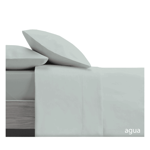 Conjunto de lençóis de design verde liso para cama de 135140 cm Donegal Collections