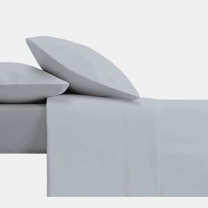 Conjunto de lençóis de design azul liso para cama de 200 cm Donegal Collections
