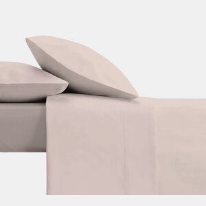 Conjunto de lençóis de design rosa liso para cama de 150160 cm Donegal Collections