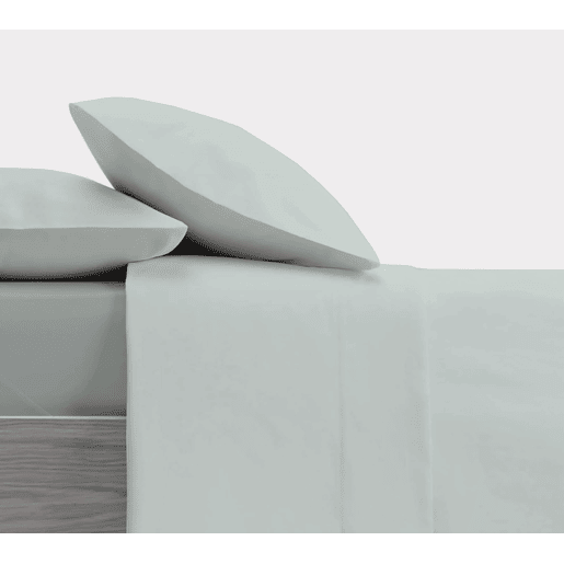 Conjunto de lençóis de design verde liso para cama de 200 cm Donegal Collections