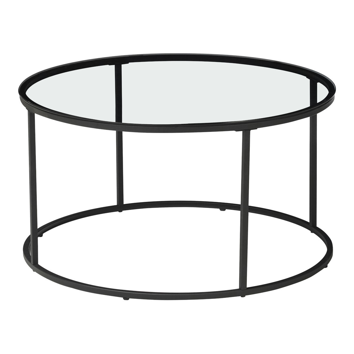 Mesa de centro Kolari Metal/Vidrio templado 80x80