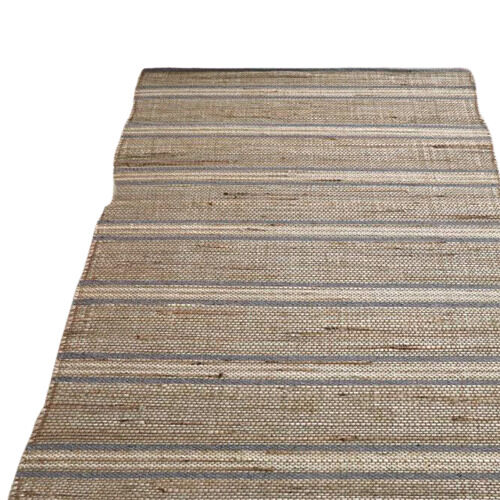 Alfombra de yute con detalles de algodón Palena 180x240 Gris