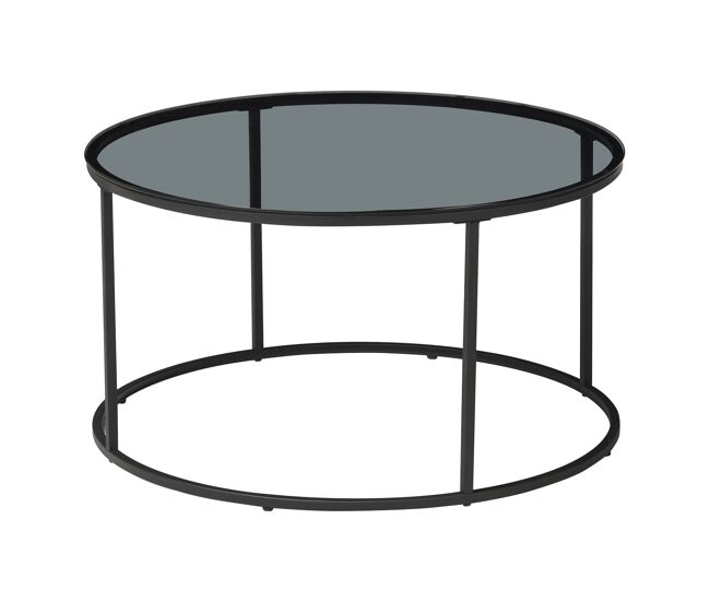 Mesa de centro Kolari Metal/Vidrio templado 80x80