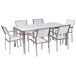 Beliani Conjunto de comedor COSOLETO/GROSSETO Beliani Conjunto de comedor COSOLETO/GROSSETO Blanco