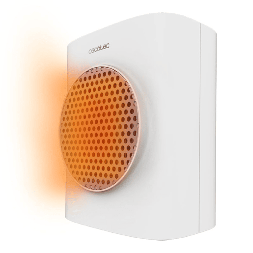 Cecotec Aquecedor cerâmico de mesa com 1500 W, ecrã digital, termóstato ajustável e 3 modos de funcionamento.