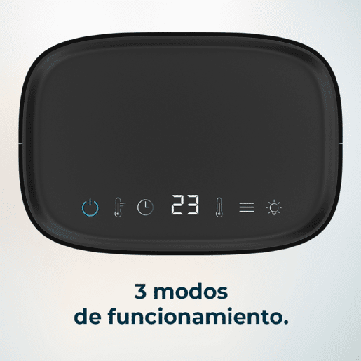 Cecotec Aquecedor cerâmico de mesa com 1500 W, função Oscilação, ecrã digital, termóstato ajustável e 3 modos de funcionamento.
