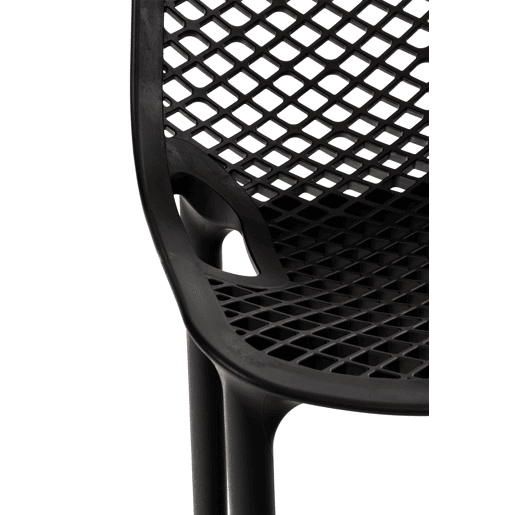 Juego de 2 taburetes de bar para exterior Air Plástico Negro 53X45X105 cm