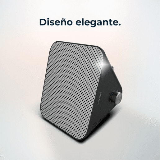 Cecotec Aquecedor cerâmico de mesa com 1500 W, termóstato ajustável e 3 modos de funcionamento.