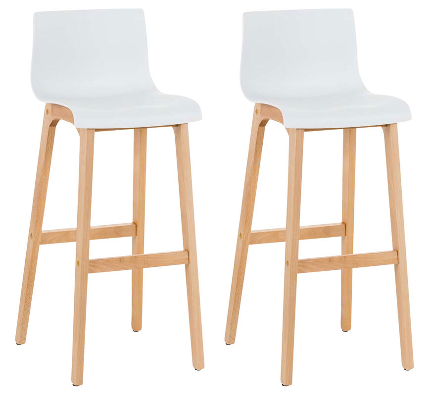 Set de 2 taburetes hoover ~ asiento de polipropileno 101x41x46 cm