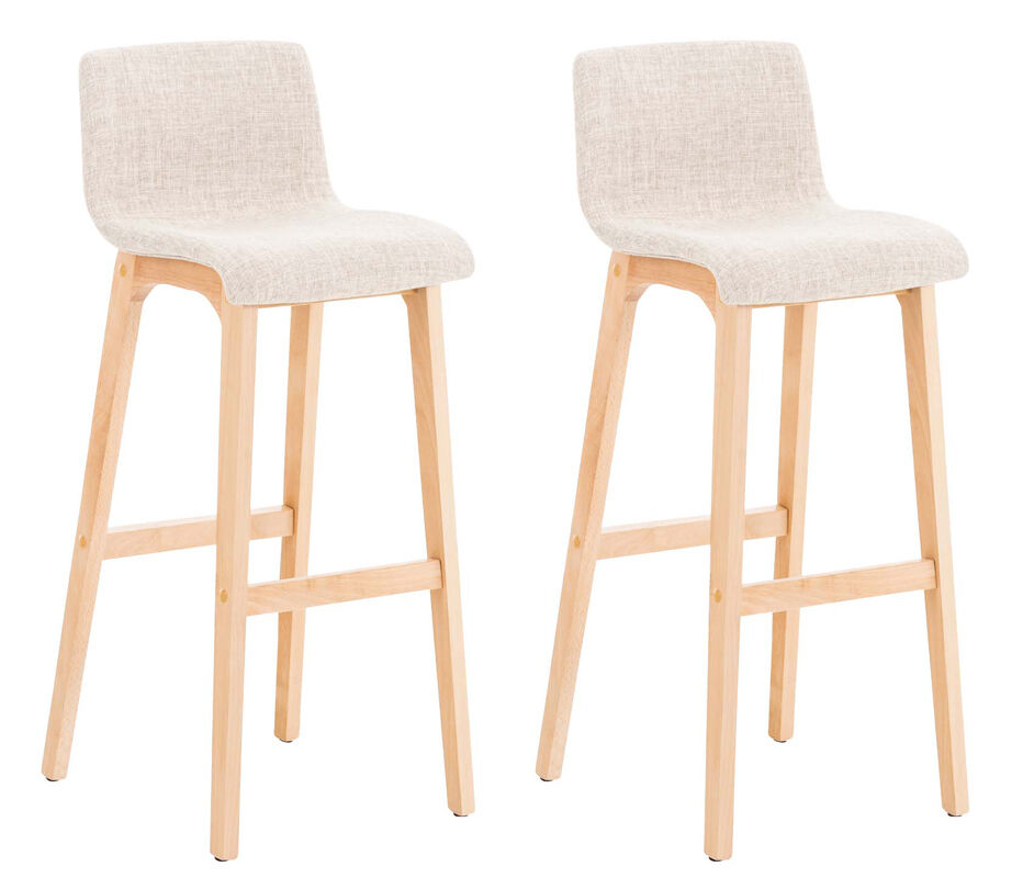 Set de 2 taburetes hoover en tela 101x41x46 cm