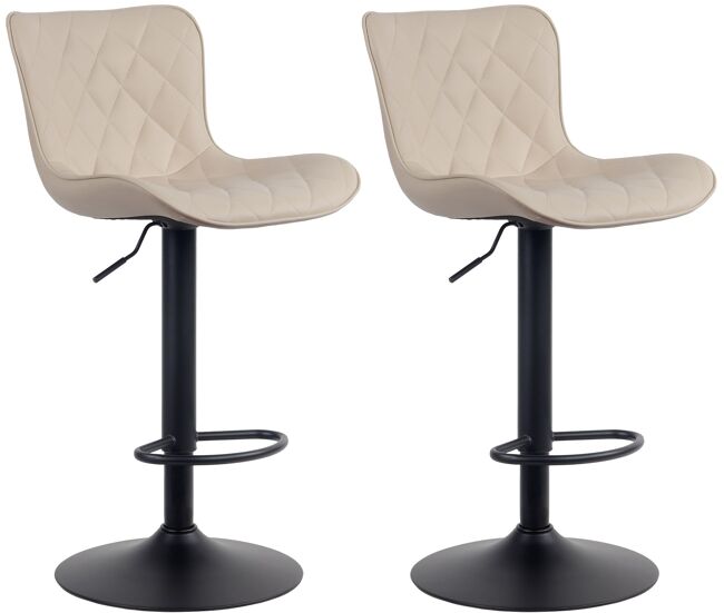 Set de 2 taburetes de bar emma 83x48x54 cm