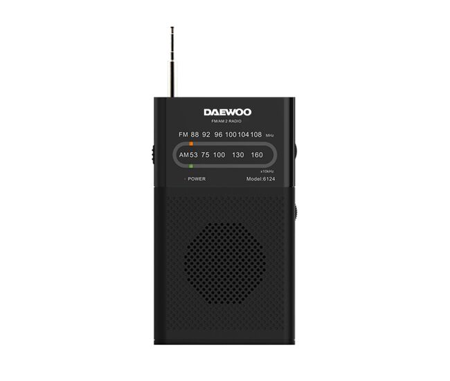 Radio portatil dw1027 daewoo, con altavoz.