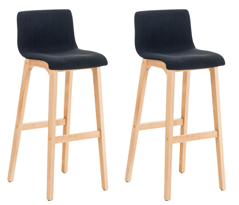 Set de 2 taburetes hoover en tela 101x41x46 cm