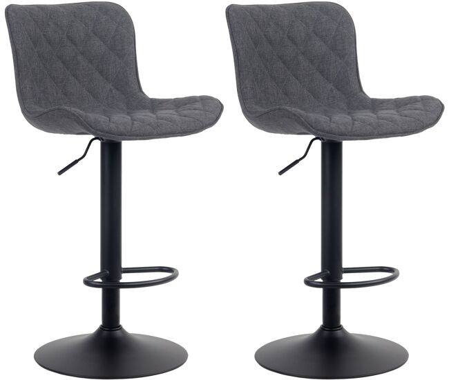 Set de 2 taburetes de bar emma 83x48x54 cm