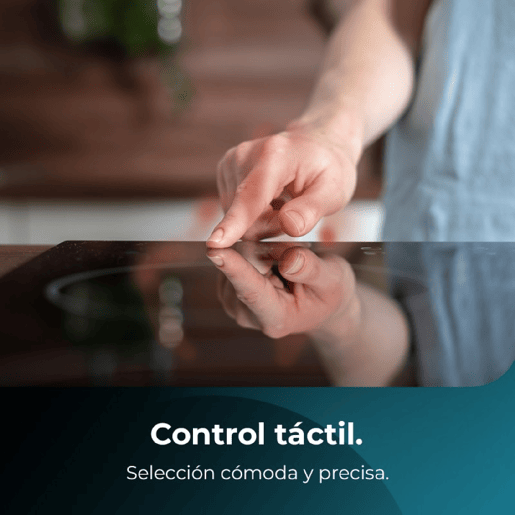Cecotec Placa de vitrocerâmica de 3 zonas, 9 níveis, potência máxima de 5700 W e controlo tátil.