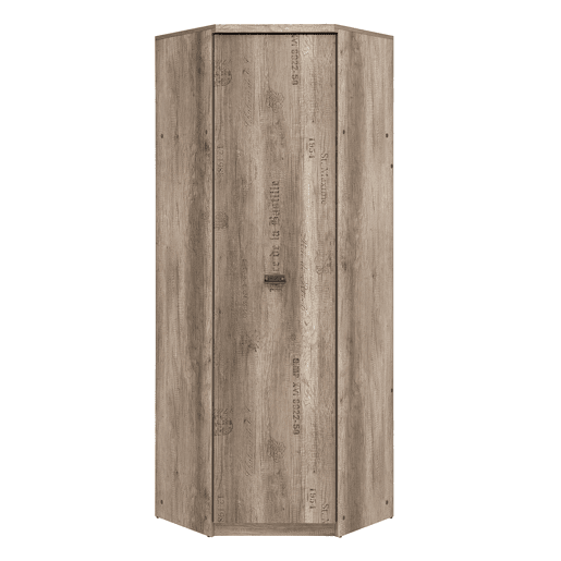 Roupeiro de canto 1 porta Abel Madeira e Cinzento Roupeiro de canto 1 porta Abel Madeira e Cinzento
