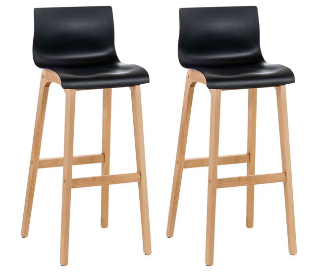 Set de 2 taburetes hoover ~ asiento de polipropileno 101x41x46 cm